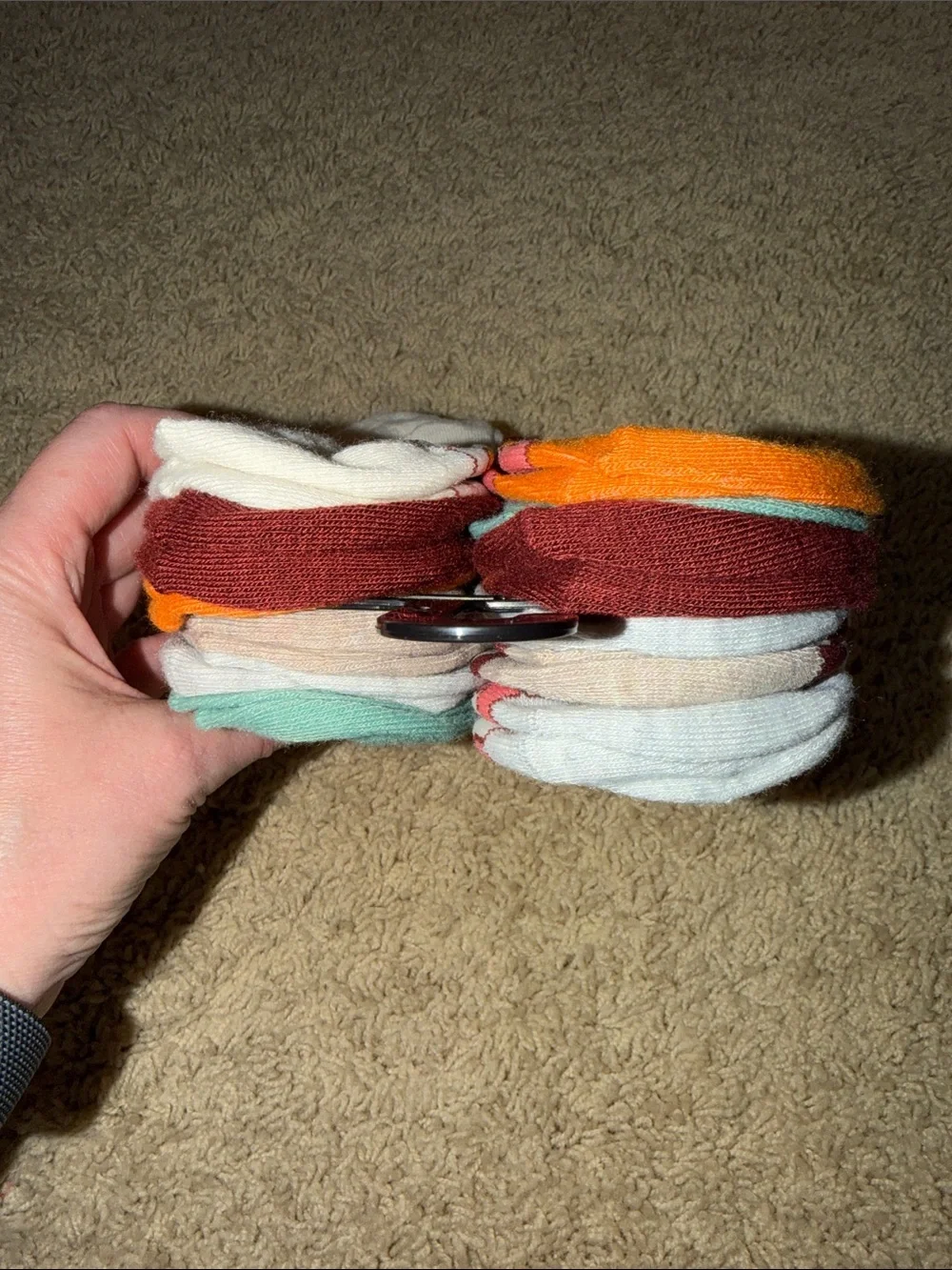 Hello Kitty Ankle Socks - Orange, White & Teal Accents